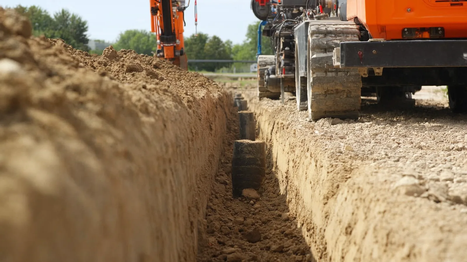 Foundation repair crew installing helical piers under a crawl-space home in Knoxville, TN