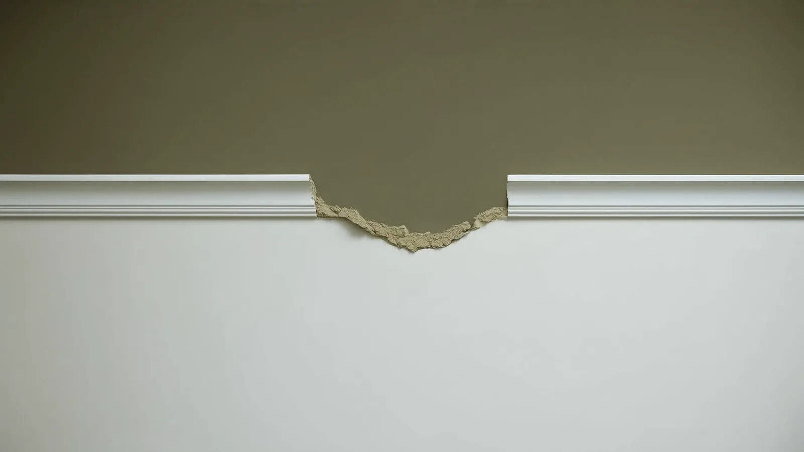 Visible gap along a window frame in a Knoxville home with cracked interior drywall nearby, indicating foundation settlement